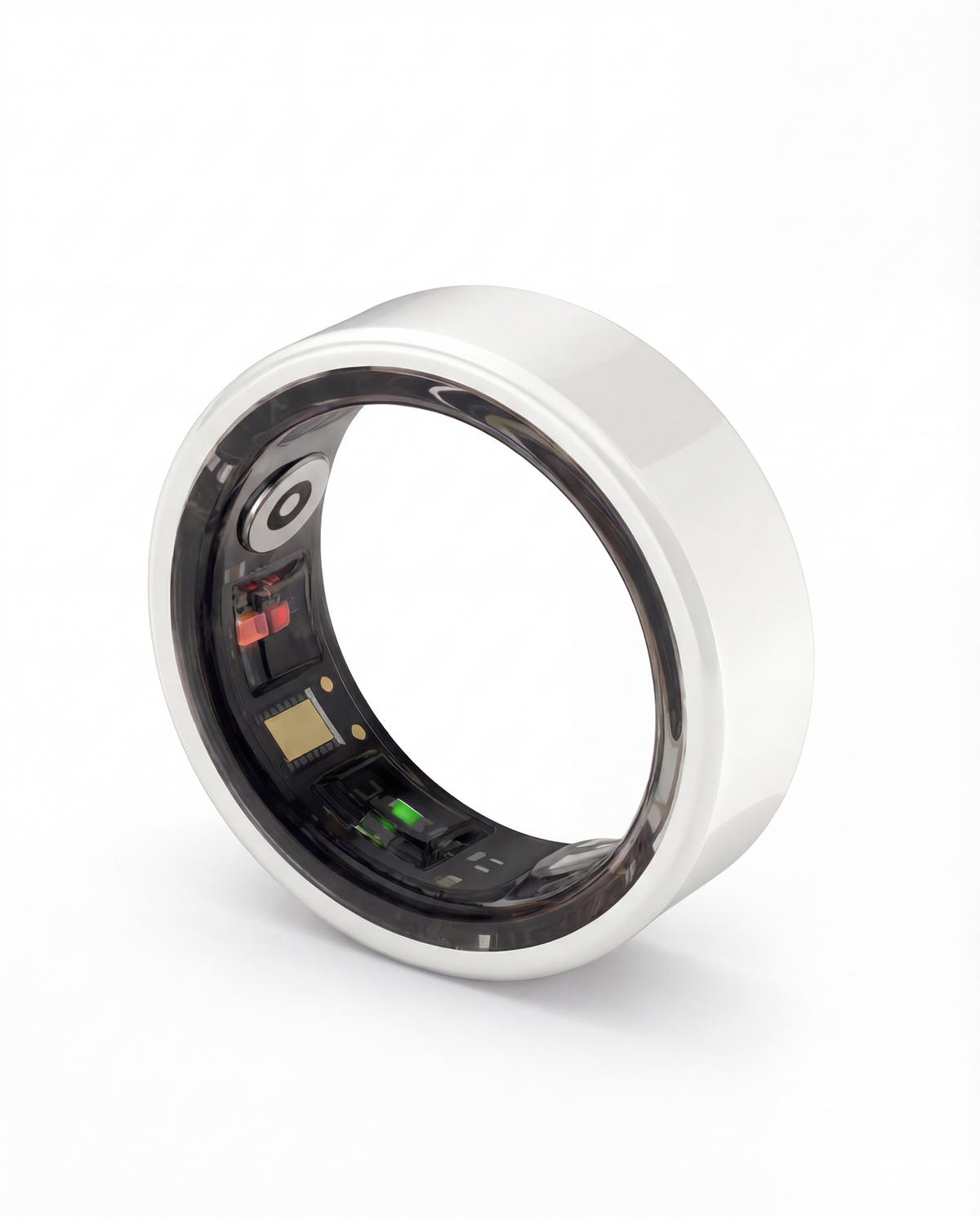 Halo Ring 4 smart ring, product photo 2 - Ceramic White