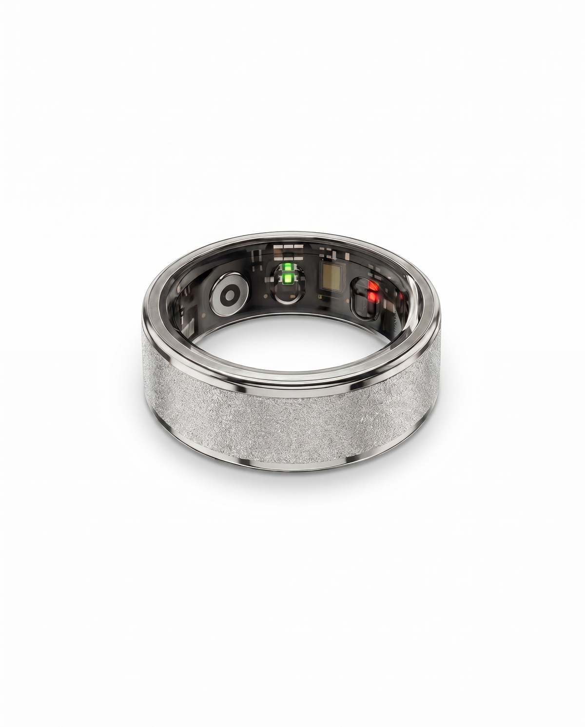 Halo Ring 4 smart ring, product photo 3 - Frosted Silver