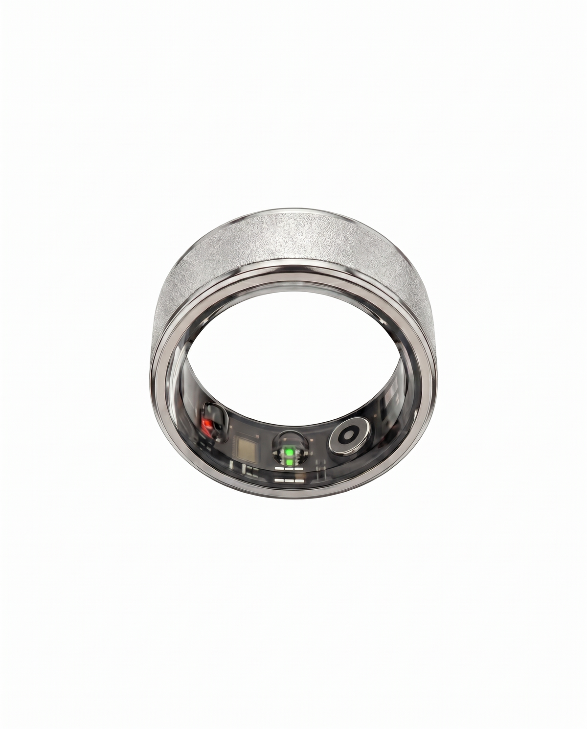 Halo Ring 4 smart ring, product photo 4 - Frosted Silver