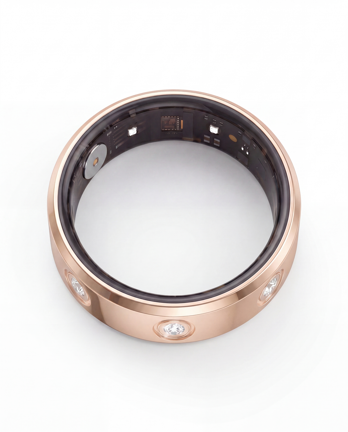 Halo Ring 4 smart ring, product photo 2 - Celestial Rose Gold
