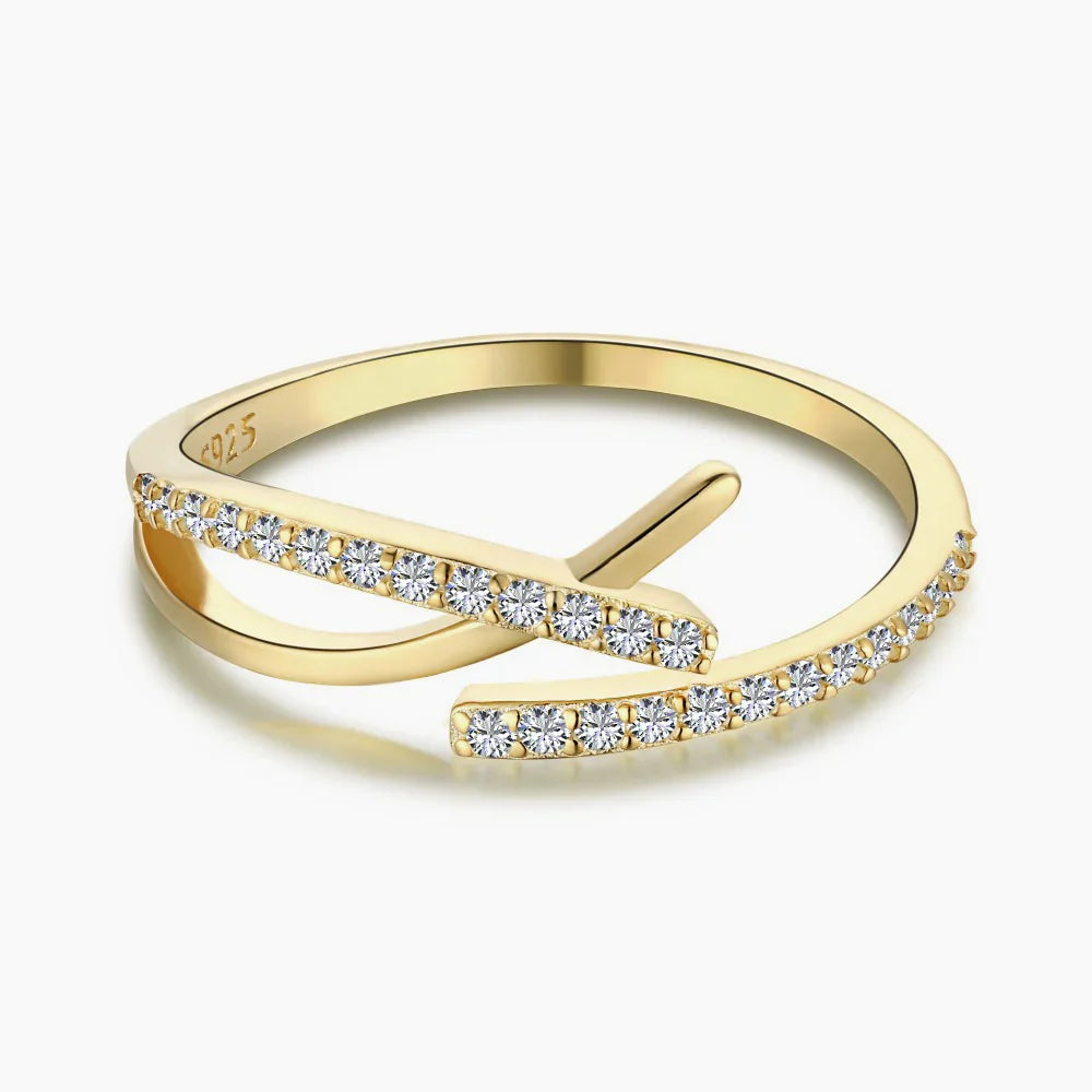 Celestea Ring with cubic zirconia stones, photo 2 - All sizes