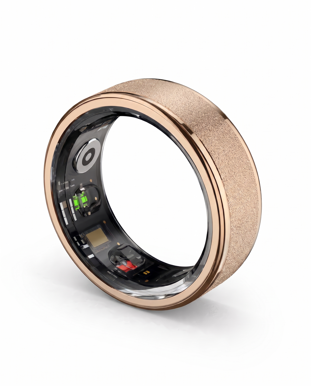 Halo Ring 4 smart ring, product photo 2 - Frosted Gold