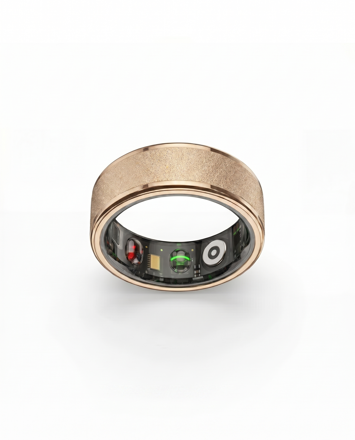 Halo Ring 4 smart ring, product photo 4 - Frosted Gold