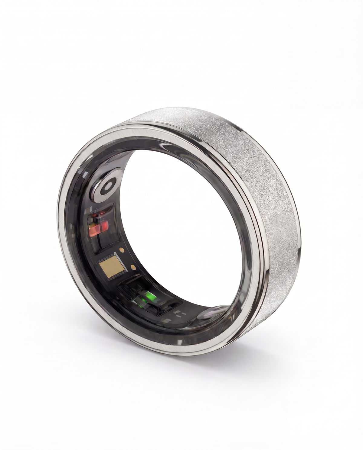 Halo Ring 4 smart ring, product photo 2 - Frosted Silver