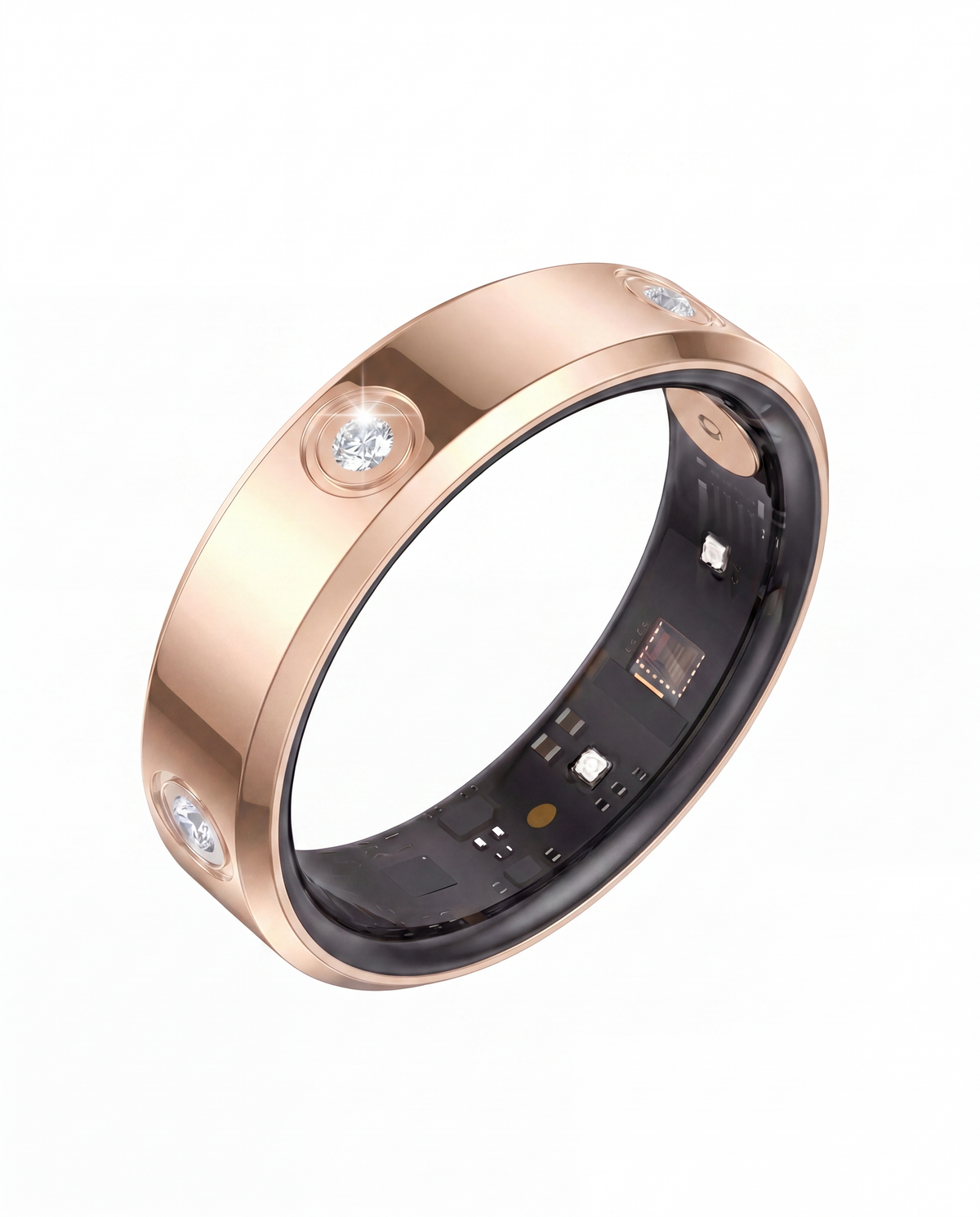 Halo Ring 4 smart ring, product photo 1 - Celestial Rose Gold
